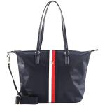 Tommy Hilfiger Femme Poppy Tote Corp AW0AW13176 Fourre-Tout, Bleu (Space Blue), OS