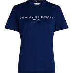 T-shirts Tommy Hilfiger bleus à manches courtes à manches courtes à col rond Taille 3 XL tall look fashion pour femme en promo 