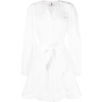 Robes en dentelle Tommy Hilfiger blanches en dentelle à col rond Taille XS pour femme en promo 