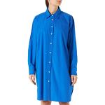 Robes Tommy Hilfiger TH bleu électrique à manches longues au genou à manches longues Taille M look casual pour femme en promo 