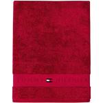 Serviettes de bain Tommy Hilfiger rouges 100x150 
