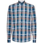 Chemises Tommy Hilfiger bleues en coton à motif bateaux Taille L look casual 