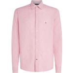 Chemises Tommy Hilfiger roses en lin Taille XXL look casual pour homme 