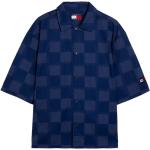 Chemises Tommy Hilfiger bleues à manches courtes éco-responsable à manches courtes Taille XL look streetwear 
