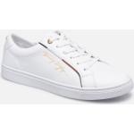 Chaussures Tommy Hilfiger Signature blanches en cuir synthétique en cuir Pointure 40 pour femme 