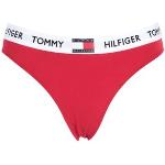 Slips Tommy Hilfiger rouges en coton bio éco-responsable Taille XS pour femme 