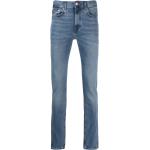 Jeans droits Tommy Hilfiger bleu indigo en coton mélangé W33 L34 pour homme en promo 