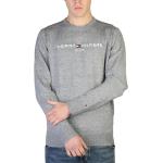 Sweats à col rond d'automne Tommy Hilfiger gris en coton à manches longues à col rond Taille XL look monochrome pour homme 