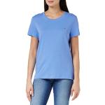 T-shirts basiques Tommy Hilfiger bleues foncé à manches courtes Taille S pour femme 