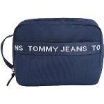 Trousses de toilette Tommy Hilfiger Essentials bleu marine en denim look Hip Hop pour homme en promo 
