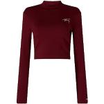 T-shirts Tommy Hilfiger Signature rouges à manches courtes à manches longues Taille XL look fashion pour femme 