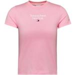 T-shirts Tommy Hilfiger Essentials roses à manches courtes à manches courtes Taille XL look fashion pour femme 