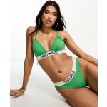 Bikinis triangle Tommy Hilfiger verts Taille L pour femme en promo 