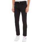 Jeans droits Tommy Hilfiger noirs en denim tapered stretch W33 look Hip Hop pour homme en promo 