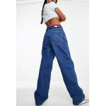 Jeans baggy Tommy Hilfiger bleus délavés Taille XXS W30 L34 pour femme en promo 