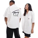 Chemises unies Tommy Hilfiger Unie blanches à manches courtes Taille S pour femme 