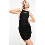 Robes courtes Tommy Hilfiger Essentials noires en viscose courtes Taille M pour femme en promo 
