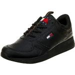 Chaussures de running Tommy Hilfiger Sport noires en caoutchouc Pointure 43 look fashion pour homme en promo 