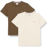 T-shirts Tommy Hilfiger verts en coton à manches courtes à manches courtes en lot de 2 Taille S look Hip Hop pour homme en promo 
