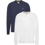 Tommy Jeans Homme Lot de 2 T-Shirts Manches Longues Reg Ls Coton, Multicolore (Twilight Navy / White), L