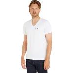 Tommy Hilfiger Tommy Jeans T-Shirt Homme Manches Courtes TJM Original Col En V, Blanc (Classic White), XL