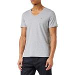 T-shirts Tommy Hilfiger Original gris clair à manches courtes à manches courtes Taille L look Hip Hop pour homme 