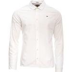 Chemises cintrées Tommy Hilfiger Original blanches bio à manches longues Taille XS classiques pour homme en promo 