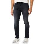 Jeans droits Tommy Hilfiger noirs en denim stretch W30 look Hip Hop pour homme en promo 