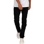 Jeans droits Tommy Hilfiger noirs en denim stretch W32 look Hip Hop pour homme en promo 