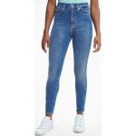 Jeans skinny Tommy Hilfiger bleus en lyocell éco-responsable W26 L32 pour femme en promo 