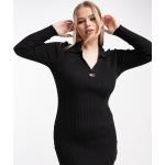 Robes moulantes Tommy Hilfiger noires à manches longues Taille 4 XL pour femme en promo 