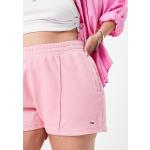 Shorts taille haute Tommy Hilfiger roses en jersey Taille XXL plus size classiques pour femme en promo 