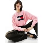 Sweats Tommy Hilfiger roses à capuche à manches longues Taille S classiques pour femme en promo 