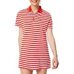 Robes Polo Tommy Hilfiger Essentials rouges à rayures Taille S look casual pour femme 