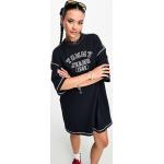 Robes t-shirt Tommy Hilfiger Preppy noires Taille XL look casual pour femme en promo 