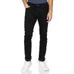 Jeans droits Tommy Hilfiger noirs en denim stretch W33 look Hip Hop pour homme en promo 