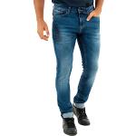 Jeans droits Tommy Hilfiger Wilson bleus en denim stretch W28 look Hip Hop pour homme en promo 