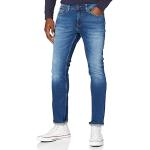 Jeans droits Tommy Hilfiger Wilson bleus en denim stretch W38 look Hip Hop pour homme en promo 