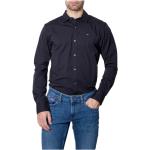Chemises de printemps Tommy Hilfiger noires en coton à manches longues à manches longues Taille XXL look fashion pour homme 