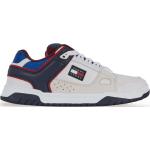 Baskets basses Tommy Hilfiger blanches look casual pour homme en promo 