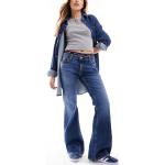 Jeans droits Tommy Hilfiger bleues foncé délavés W31 L30 pour femme 
