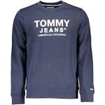 Sweats à col rond Tommy Hilfiger Essentials bleus en jersey bio à col rond Taille S look fashion pour homme 