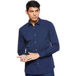 Chemises Tommy Hilfiger Original bleues à manches longues stretch à manches longues Taille 3 XL look fashion pour homme en promo 