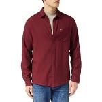 Chemises unies Tommy Hilfiger rouges en flanelle Taille M look fashion pour homme 