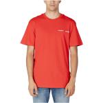 T-shirts d'automne Tommy Hilfiger rouges Taille XXL pour homme 