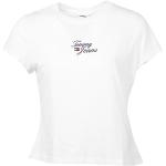 T-shirts Tommy Hilfiger blancs à manches courtes à manches courtes Taille S look fashion pour femme 