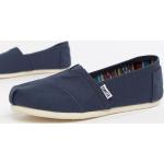 TOMS - Chaussures plates classiques en toile - Bleu marine