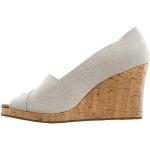 Sandales compensées Toms blancs cassés à rayures Pointure 36,5 look fashion pour femme 