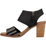 Sandales à talons Toms noires à rayures Pointure 42,5 look fashion pour femme 