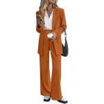 Tailleurs pantalon orange Taille M look casual pour femme 